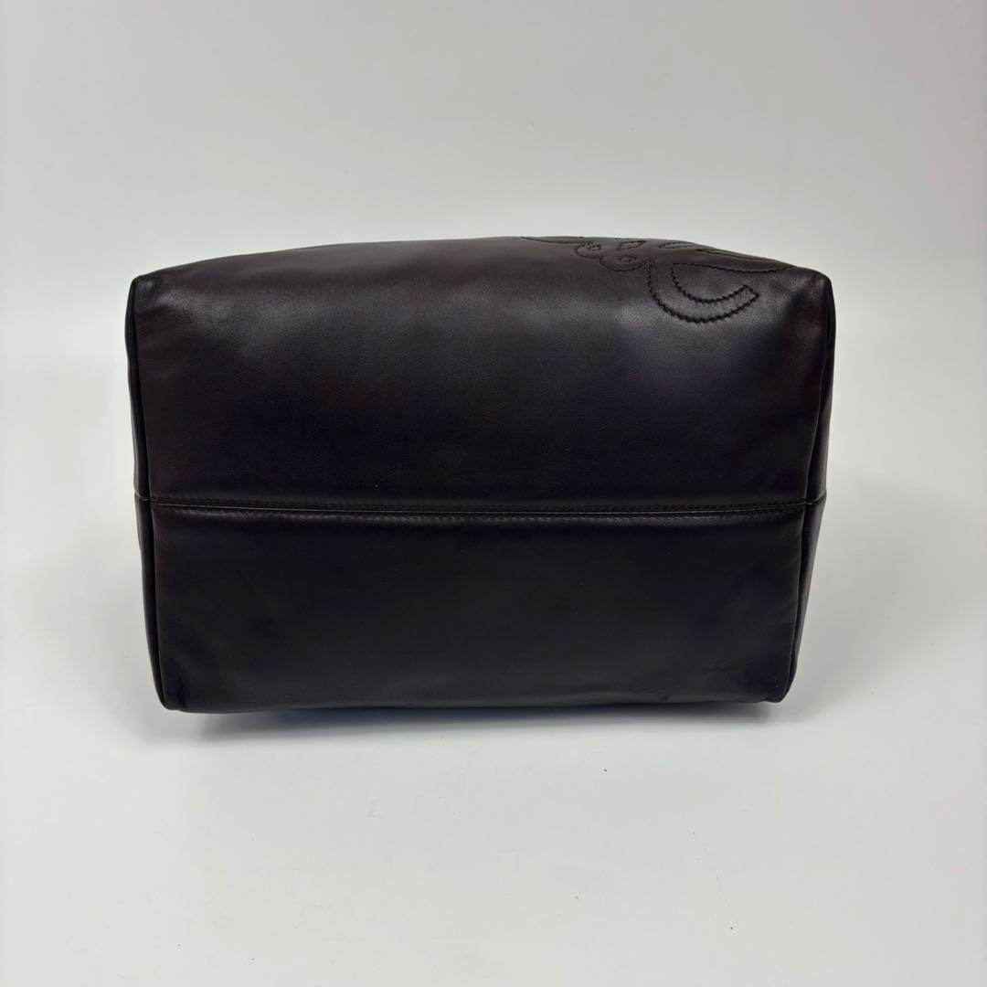 専用LOEWE フラメンコ ハンドバッグ 茶色 レザー アナグラム