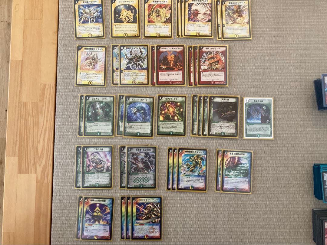 ※値下げしました デュエマクラシック05旧枠統一 デッキ8種セット　引退品②