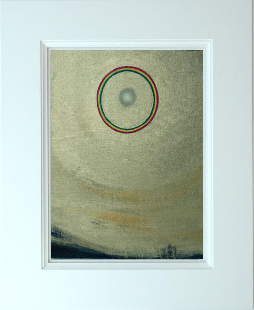 油絵 菅家令子 絵 絵画 インテリア F3-G92023 風景 祈り 希望 奇跡