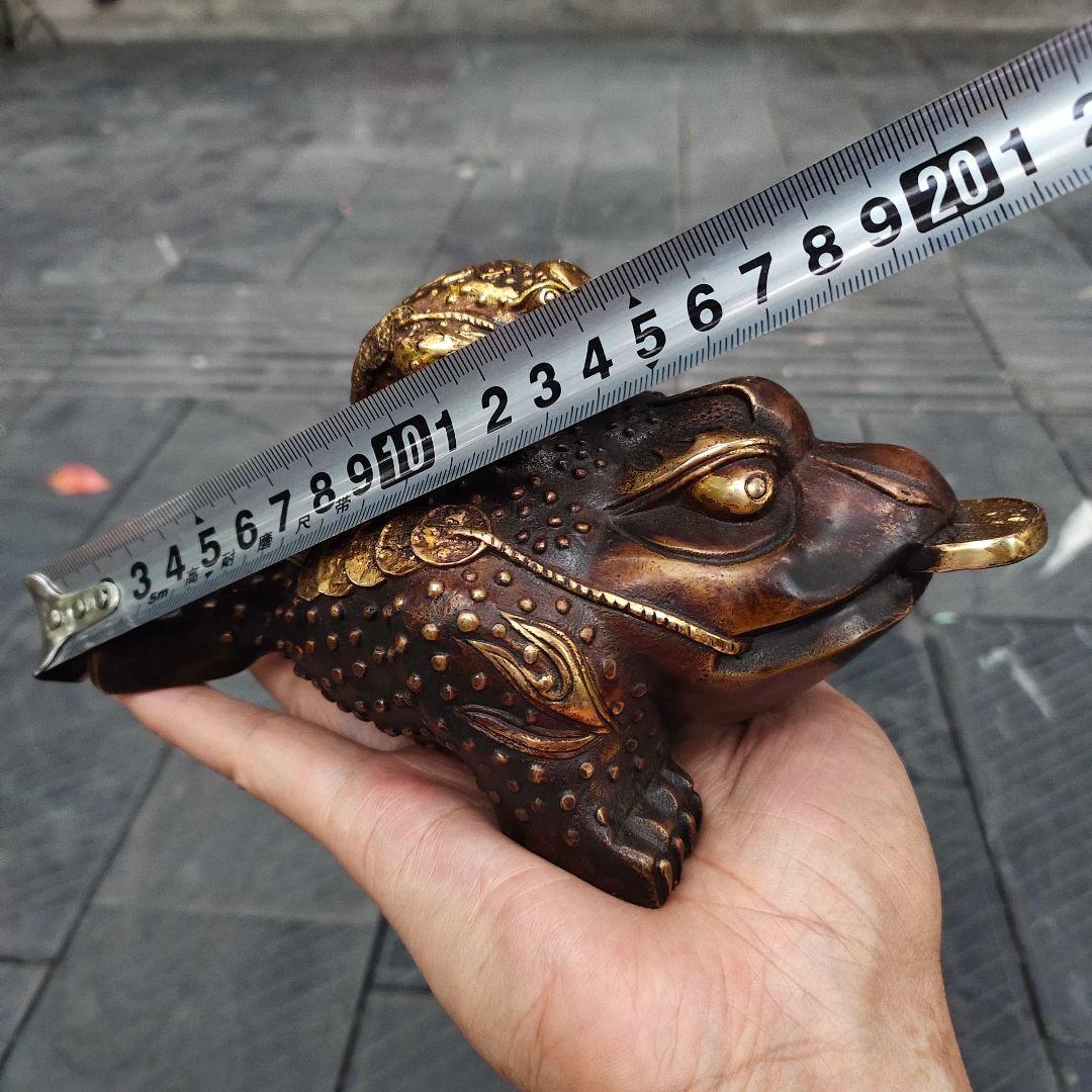 铜器 母子金蟾 轻奢 摆件 装飾品 工芸品 美術品 置物