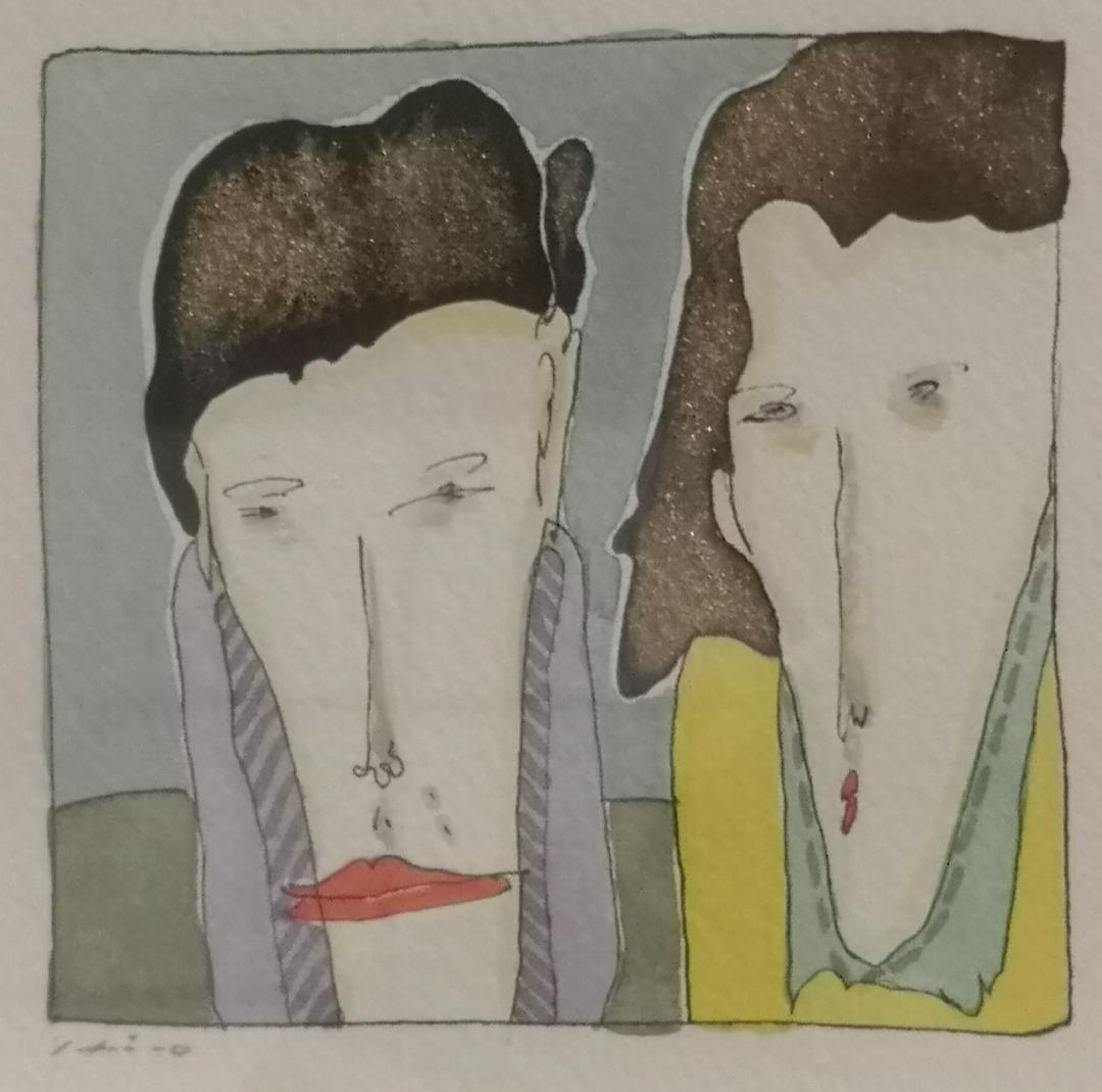 美術館収蔵にお勧め!テンペラ技法の第一人者　安達博文名誉教授の水彩「日記’９８」