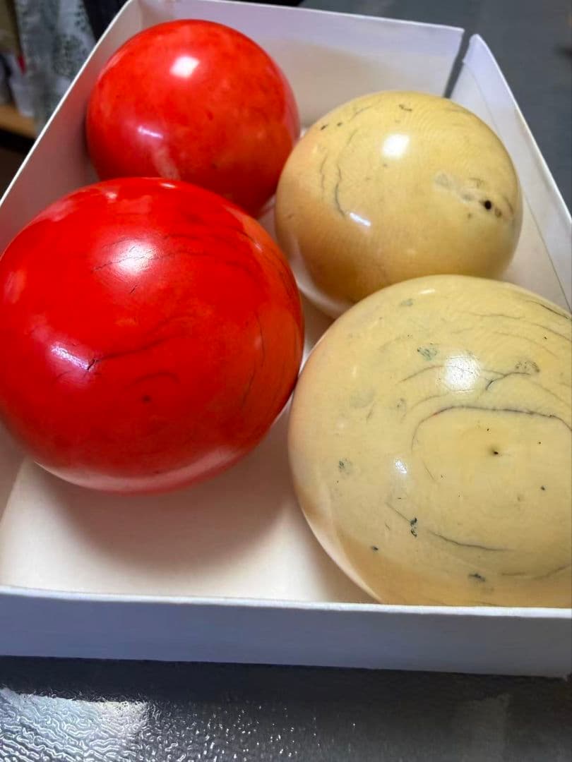 緒締玉 骨董品 天然素材 牙 鯨歯 約6.2cm