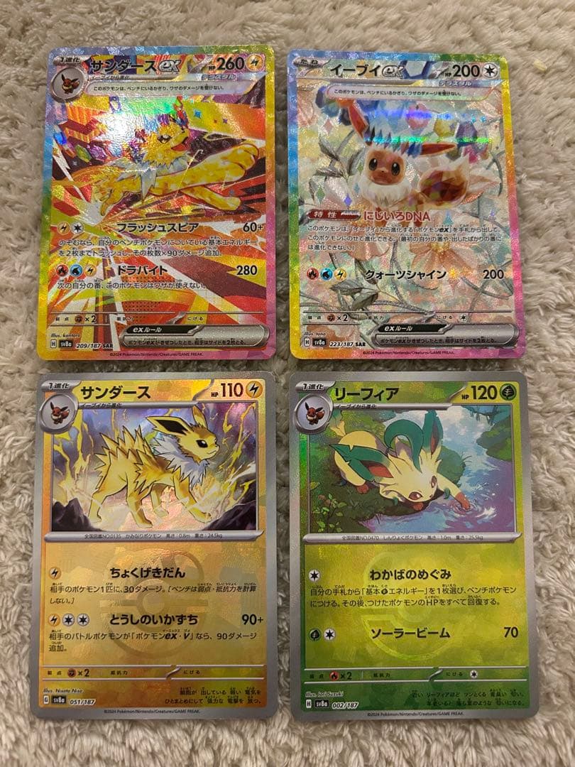 テラスタルフェス サンダースSAR イーブイSAR 他