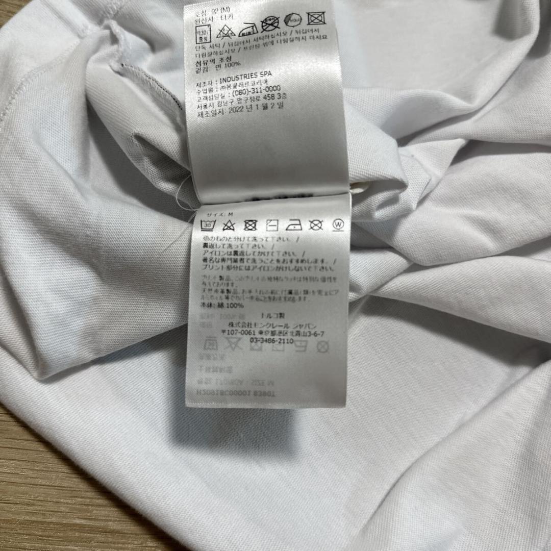 モンクレール ロゴワッペン バックロゴ Tシャツ size M メンズ