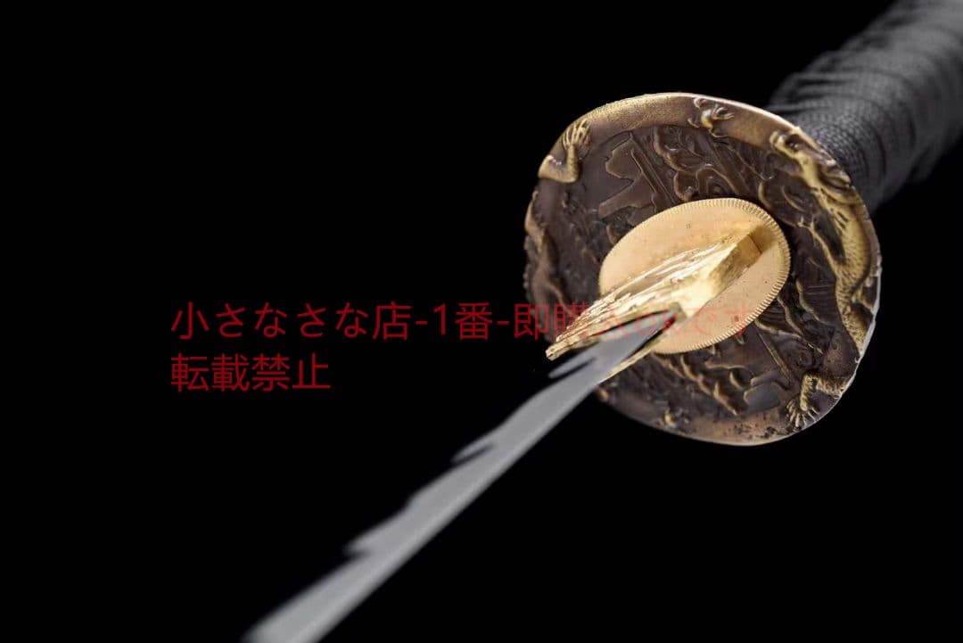 12寸短刀火炎紋研磨【シトロン】 古兵器 武具 刀装具 日本刀 模造刀 居合刀