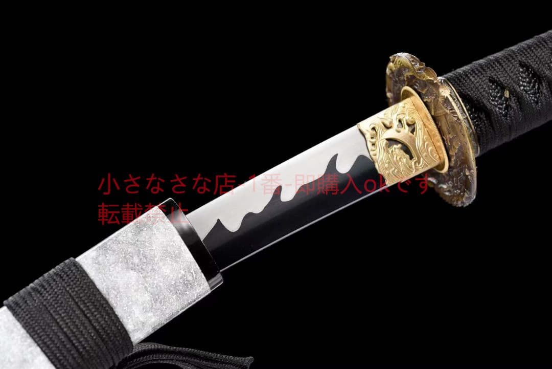 12寸短刀火炎紋研磨【シトロン】 古兵器 武具 刀装具 日本刀 模造刀 居合刀