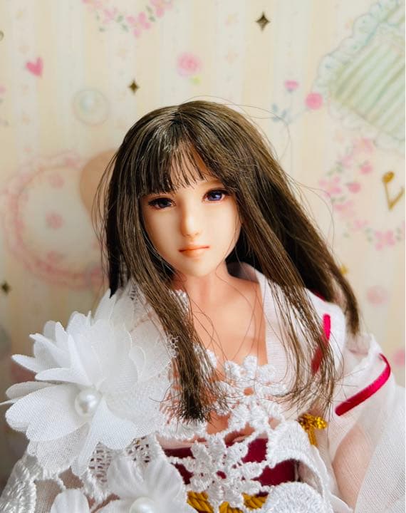1/6 カスタム　ドール　ヘッド　綺麗な瞳の少女　ヘッドのみの出品です