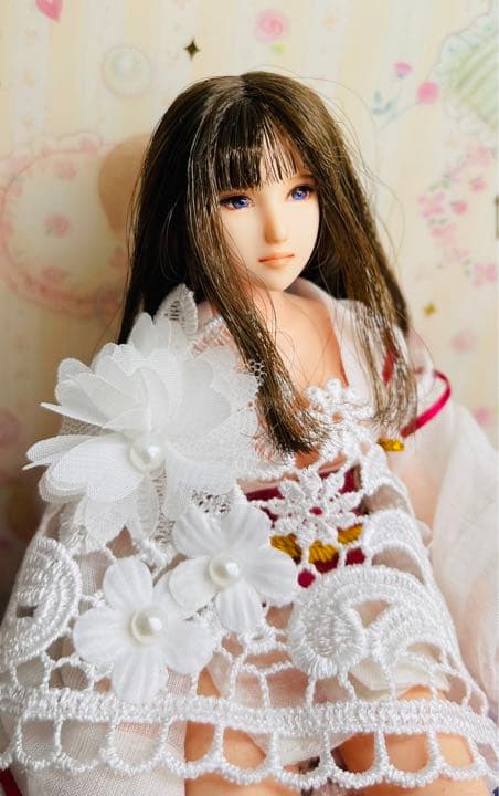 1/6 カスタム　ドール　ヘッド　綺麗な瞳の少女　ヘッドのみの出品です