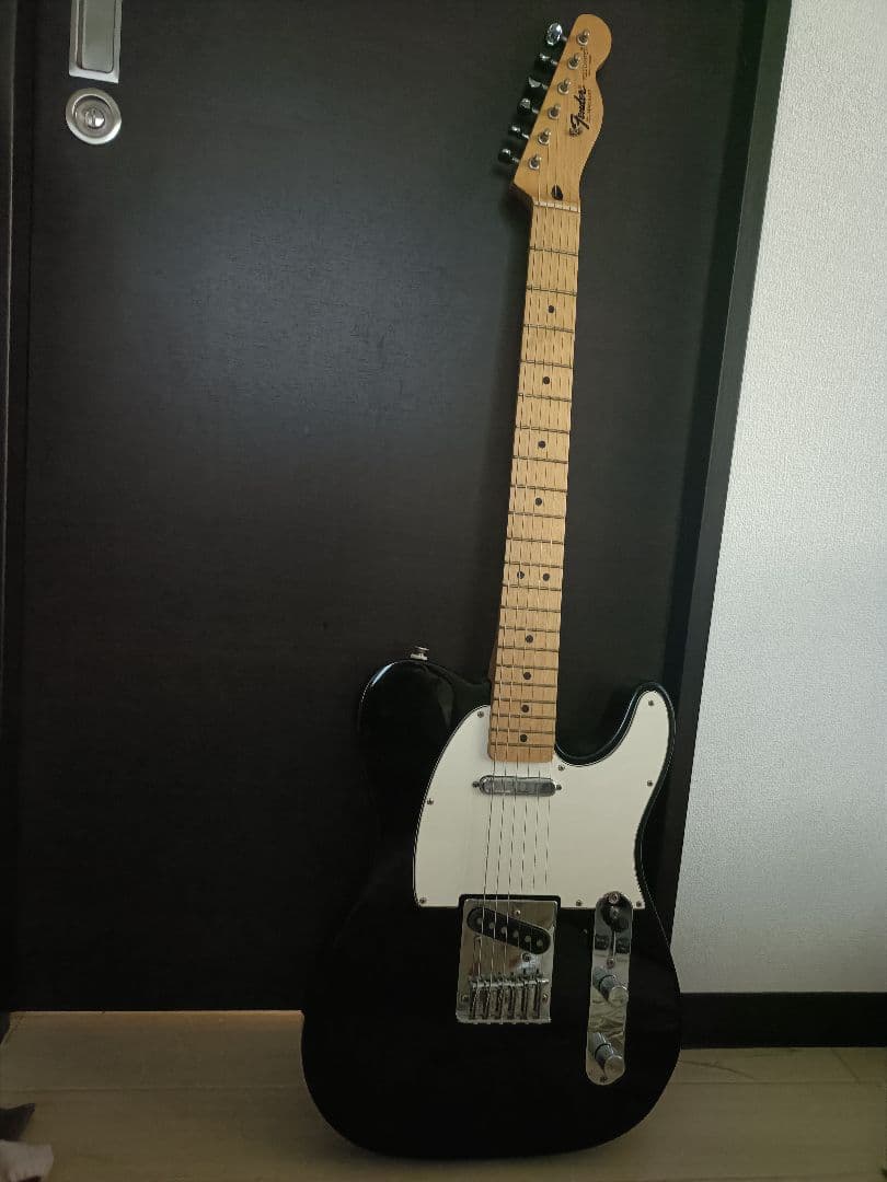 Fender Telecaster ブラック　テレキャスター　シールド　ストラッ