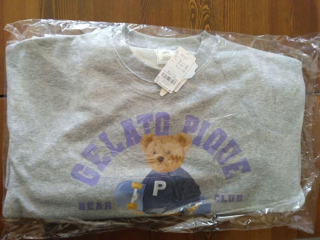 ジェラートピケ スポーティーベア裏毛プルオーバー＆裏毛ショートパンツセット