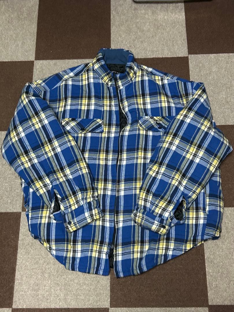 ジャケット・アウター project/gr PADDED CHECK SHIRTS JACKET