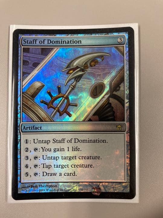 【MTG】威圧の杖 英語【foil】