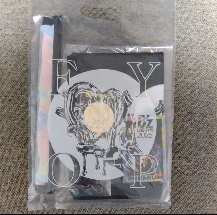 B'z プレミアム席　グッズセット　メモリアルプレート◆銀テープ付き