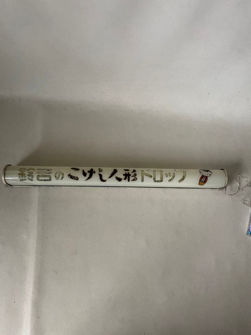 鈴吉のこけし人形ドロップ 電球看板 電飾 看板 ガラス看板 レトロ 改造有り