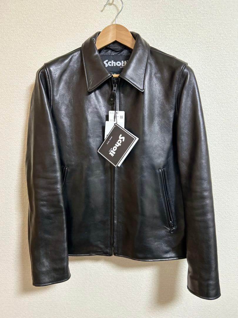 【新品】Schottショット レザー シングルジャケット ブラック サイズM