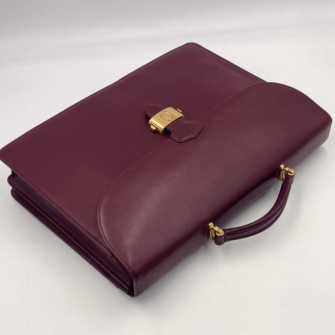 【美品】Cartier カルティエ マストライン ビジネスバッグ ブリーフケース