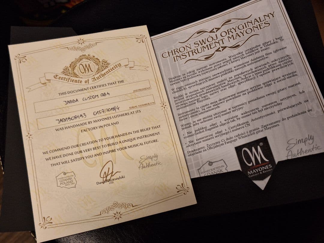 牧*場様 MAYONES Jabba Custom BB4 エレキベース4弦