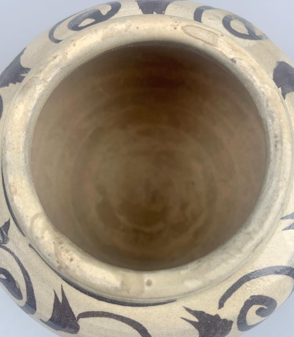 磁州窯小壺　中国美術　民家蔵出し　骨董品　時代物　元　合箱