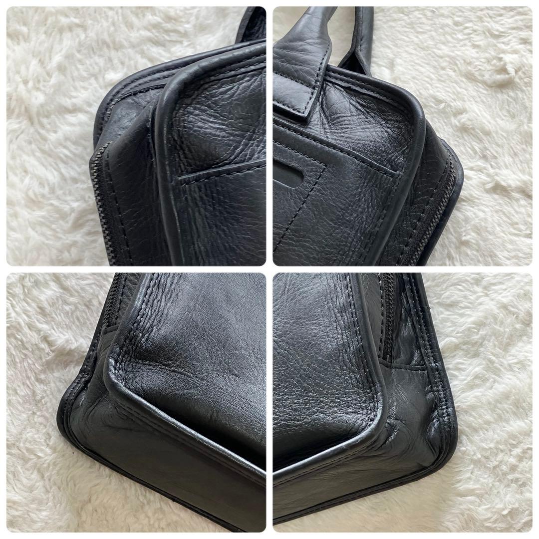 美品 PORTER バロン ブリーフケース ビジネスバッグ レザー ブラック