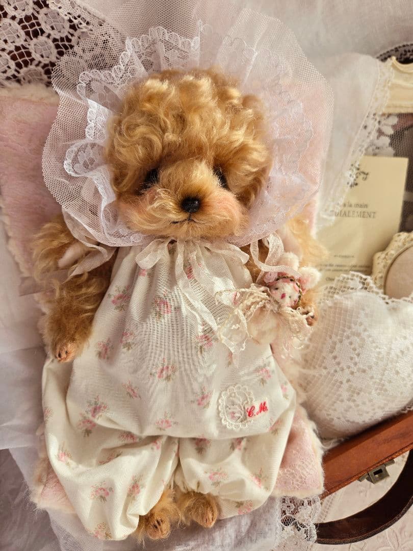 カーリーモヘアのトイプードルちゃん.*・゜特別なset₊˚⊹ ʚɞ テディベア