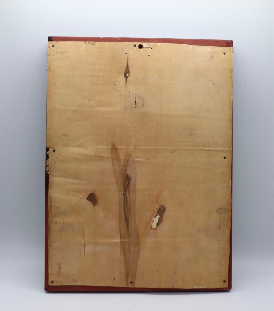 中国　陶板　美人　落款あり　額装　送料込み0310