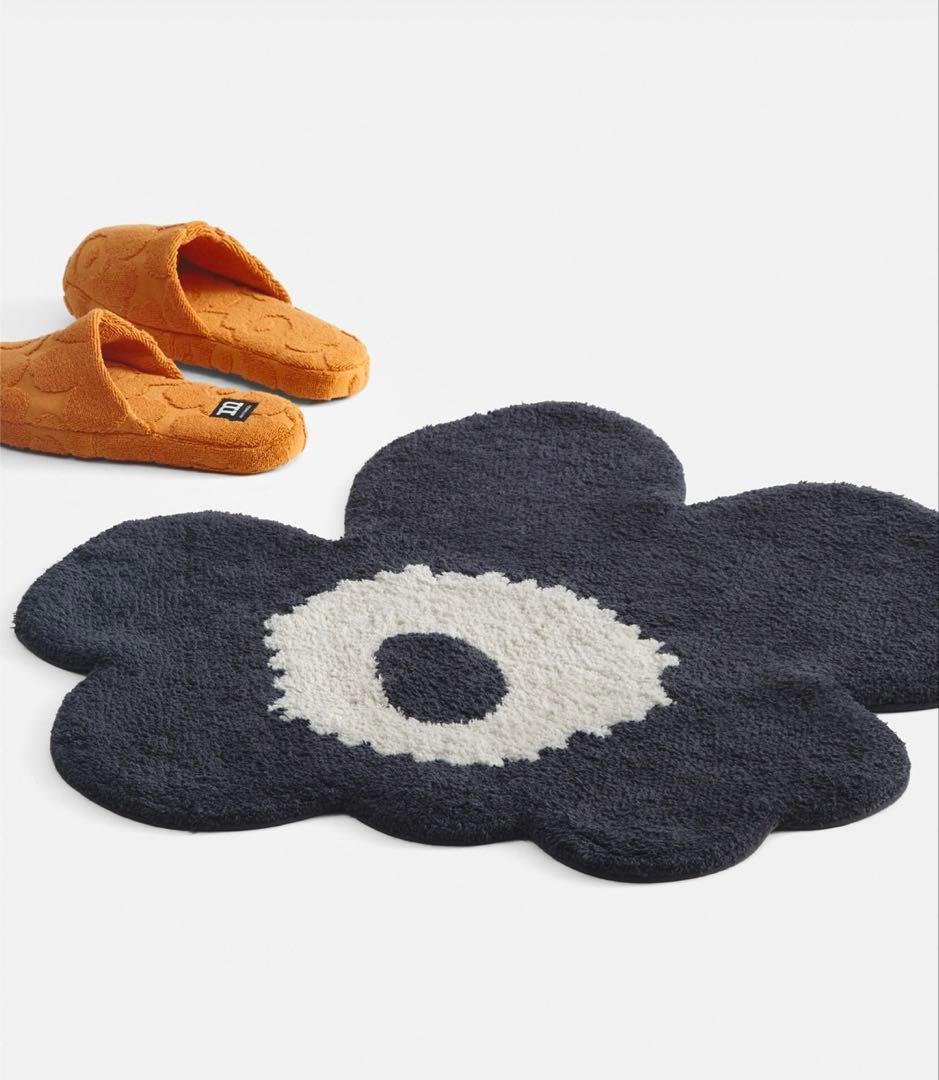 マリメッコ　バスマット　チャコール　新品タグ付き