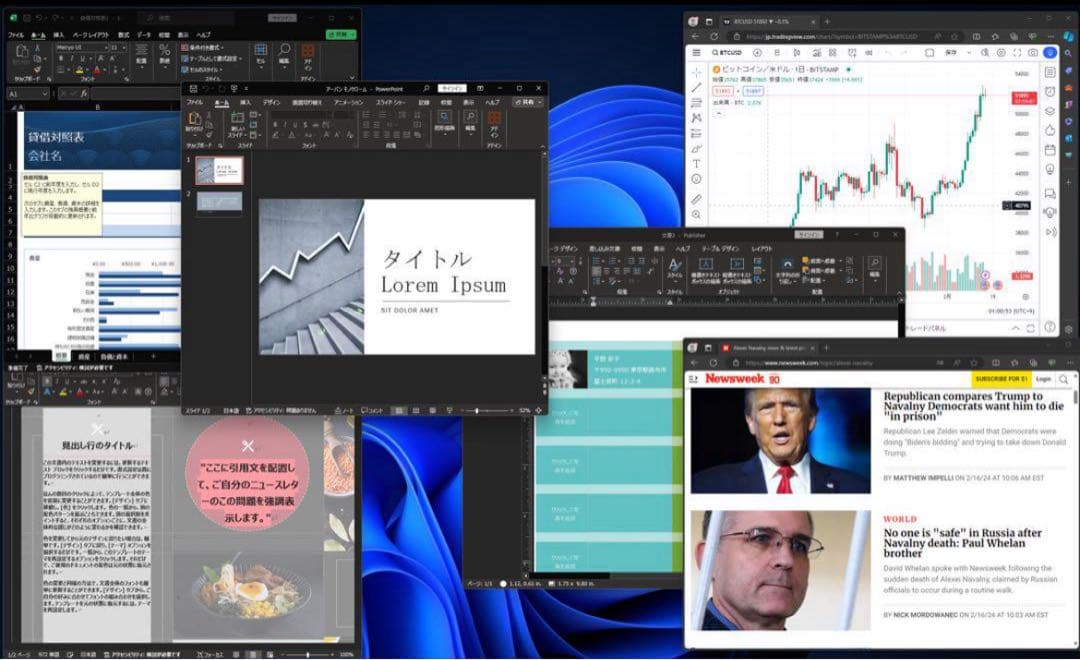 MacBook本体 Office2024 2.5K MacBook Pro 13 Windows11