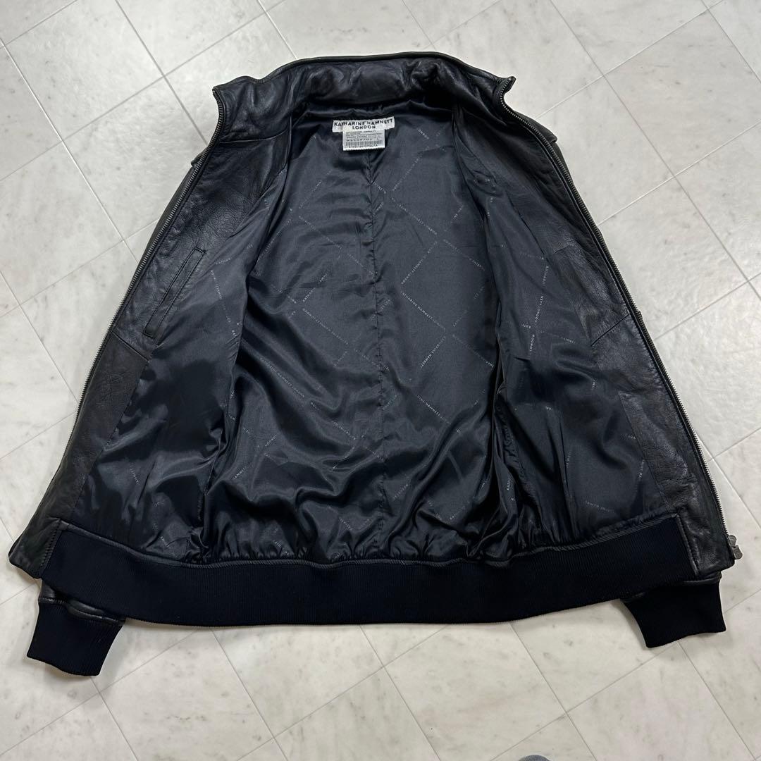 〈美品〉KATHARINE HAMNETT LONDON【L】レザー ジャケット