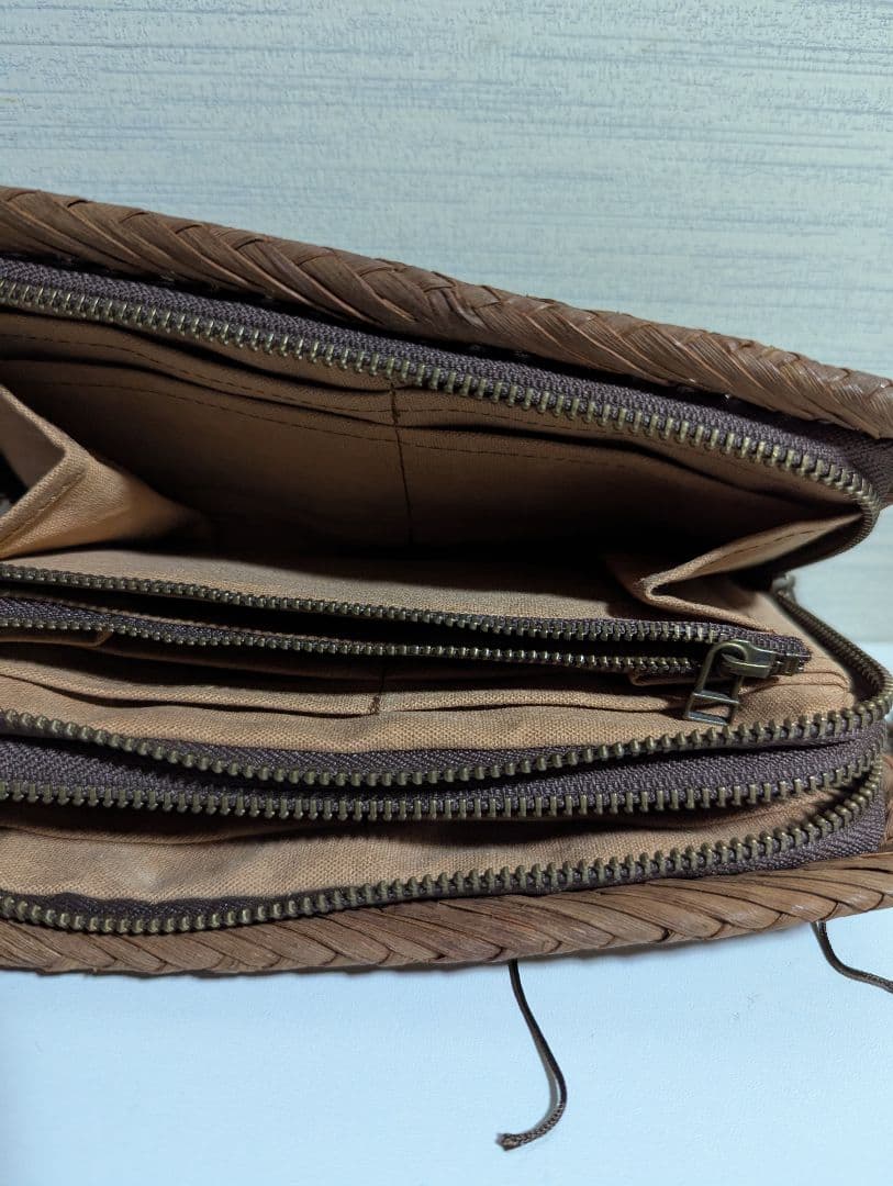 【極美品】山葡萄(やまぶどう) 長財布 網代編み 最高級天然素材 バッグ