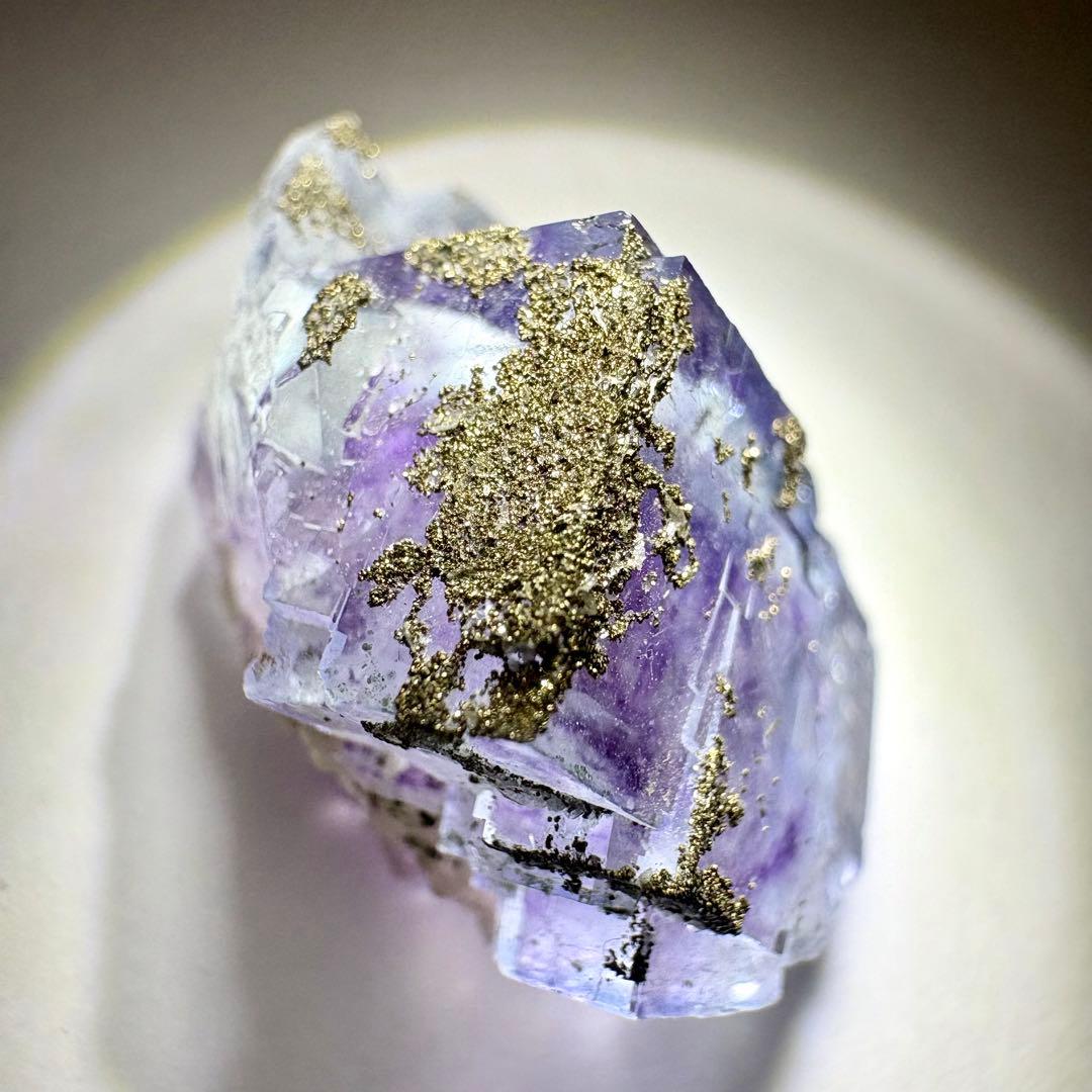 449 中国　ヤオガンシャン産　フローライト&パイライト