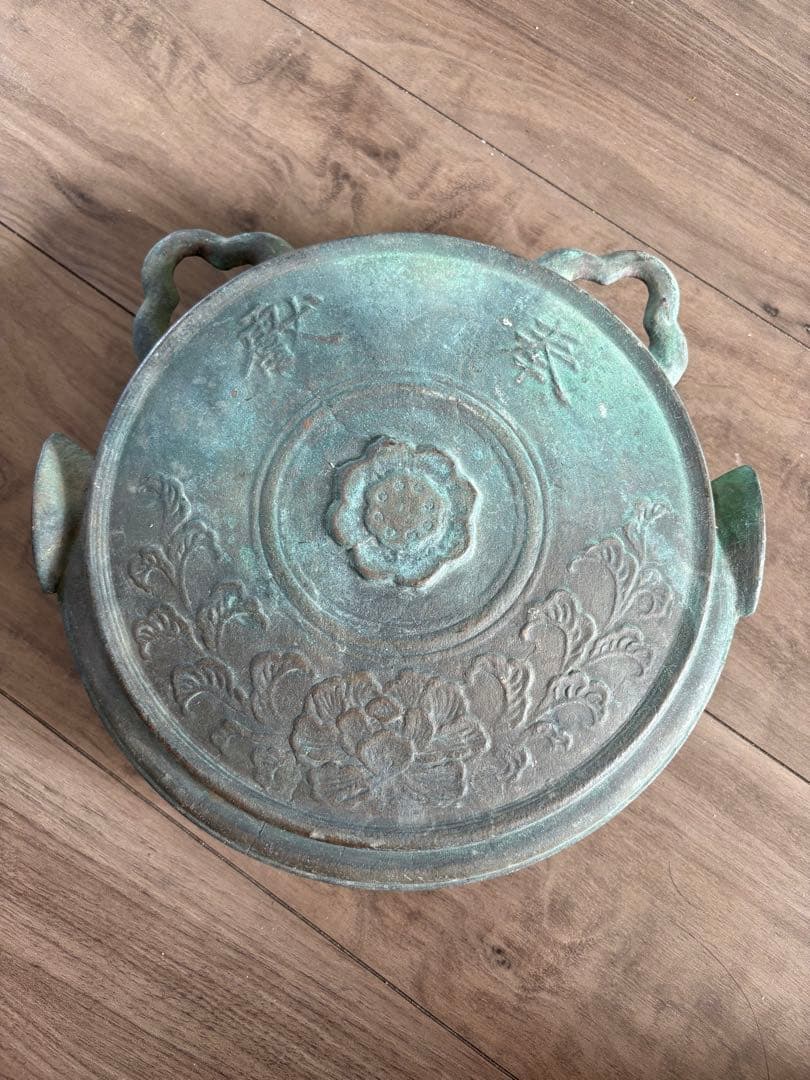 鰐口 古銅 重量3kg 仏具 仏教美術 古美術 骨董 鳴物 鐘 梵音具