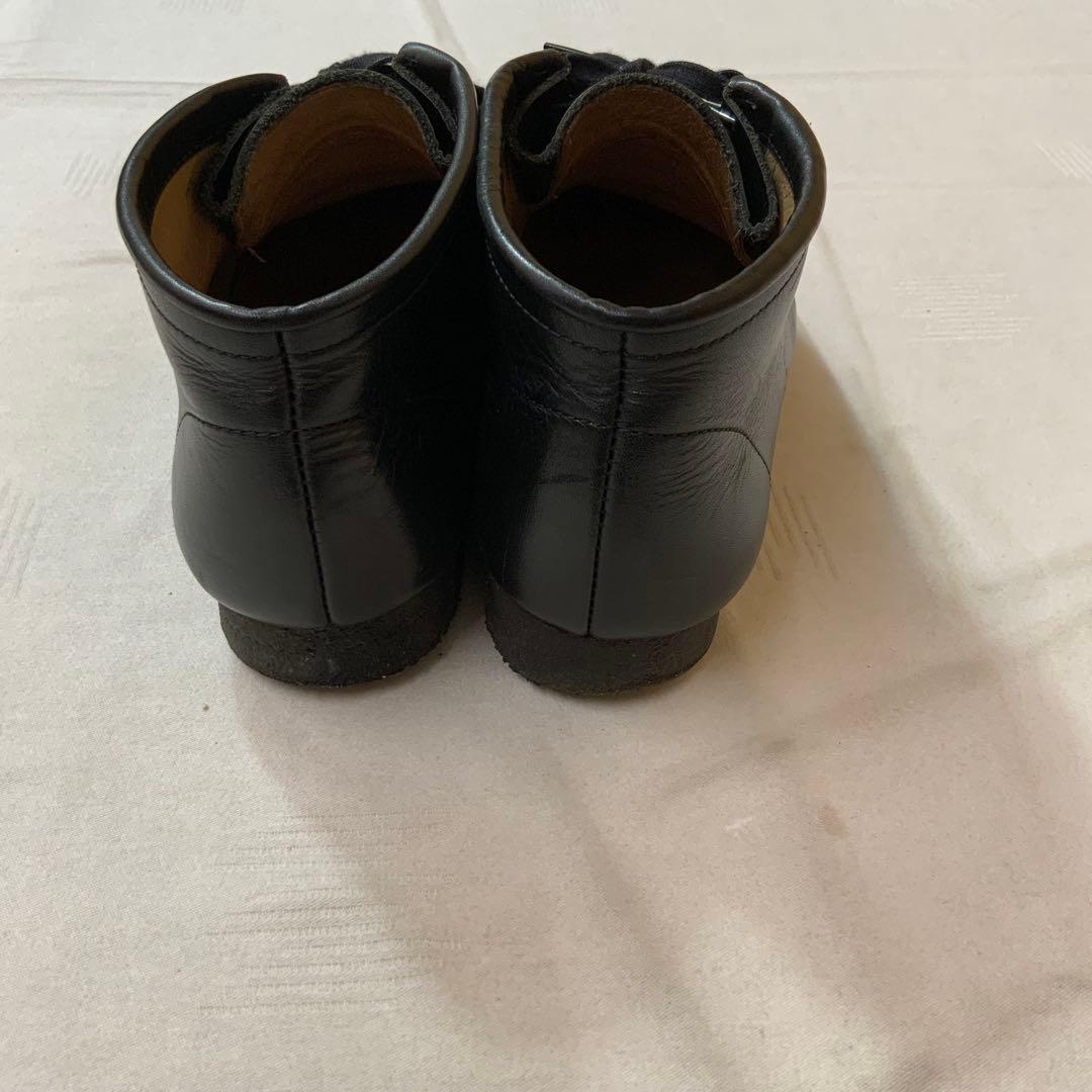 STOCK NO: ストックナンバー モカシンショートブーツ 25.5cm 黒