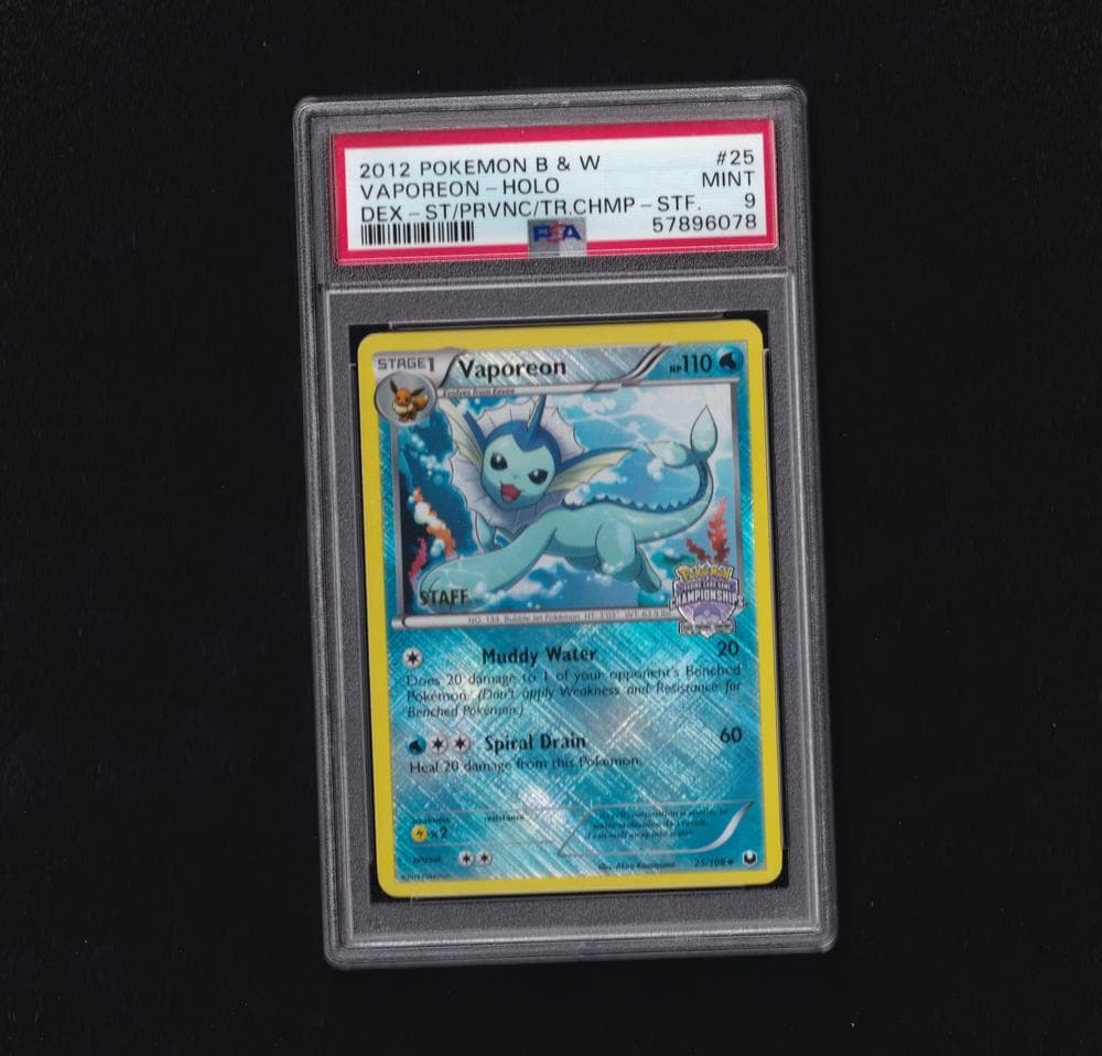 英版シャワーズ チャンピオンシップSTAFFプロモ - PSA MINT9