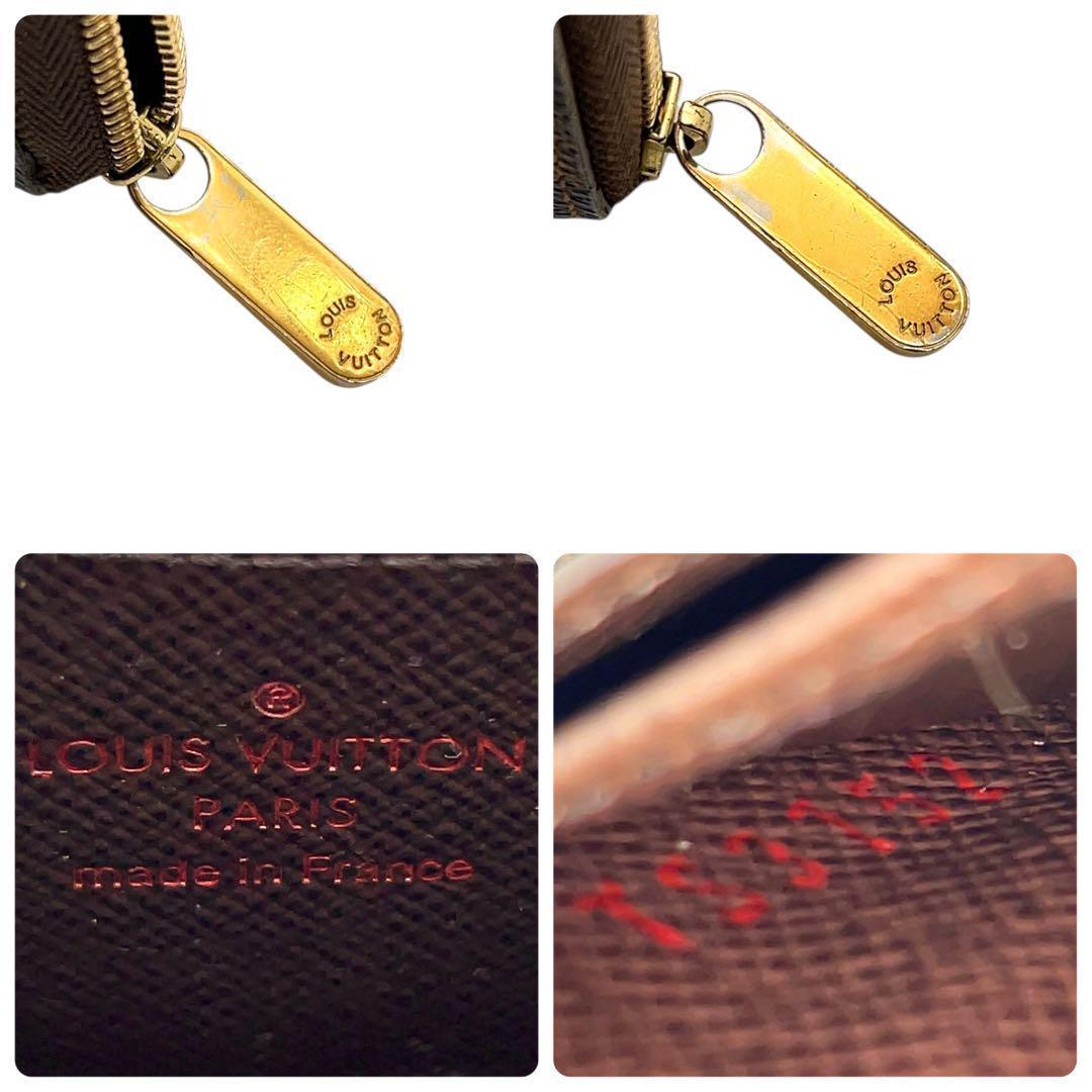 【最高峰美品】ルイヴィトン ダミエエベヌ ジッピー パース N63070