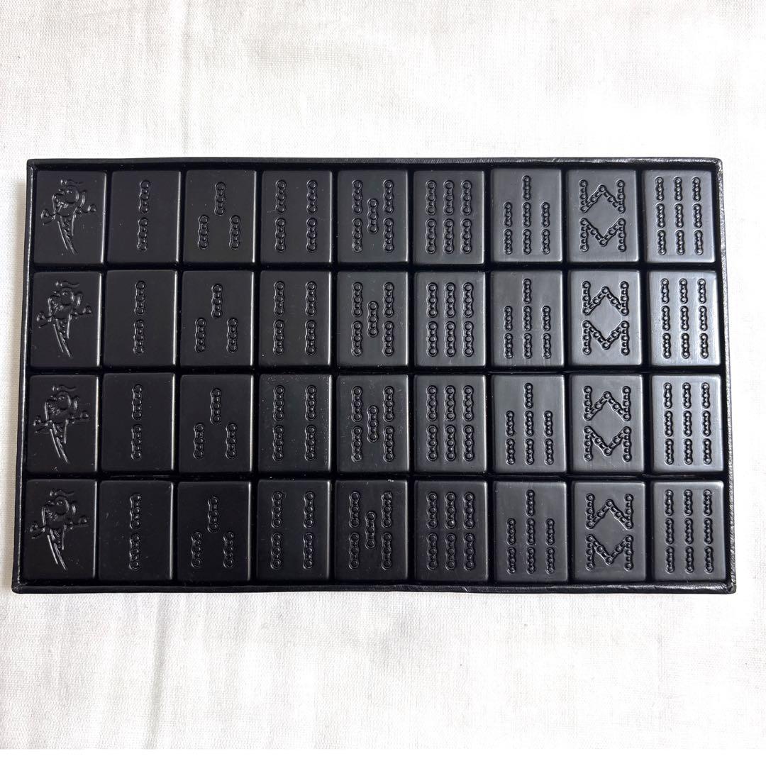 ◆超レア◆市川屋 麻雀牌 オールブラック blacb fine gold