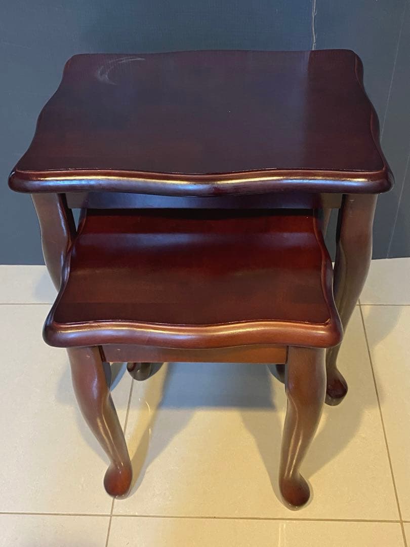 ネストテーブル サイド ナイト ロー 猫脚 ヴィンテージ ビンテージ