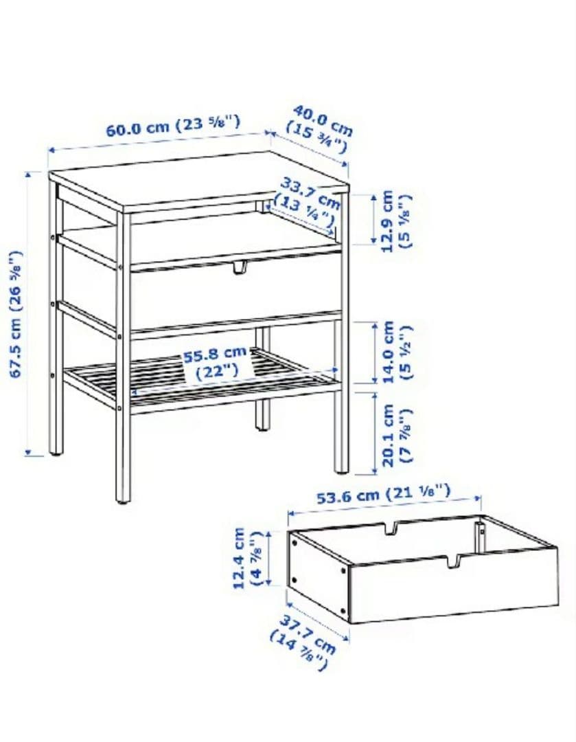 NORDKISA ノールドシーサ サイドテーブル, 竹, 60x40 新品未開封