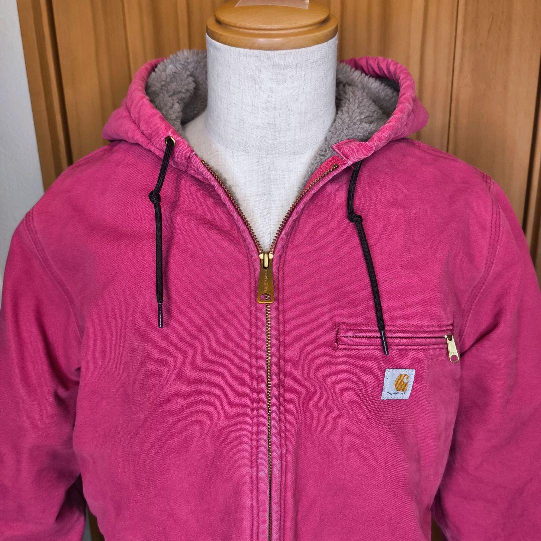 Carhartt シエラジャケット ピンク 裏ボア アクションプリーツ L