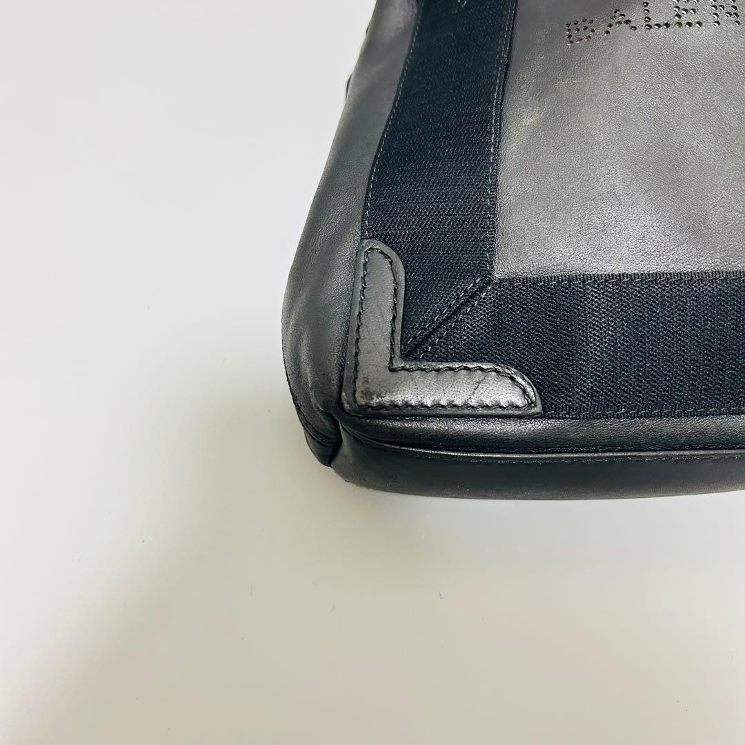 BALENCIAGA ネイビーカバスXS 2WAY ハンドバッグ ブラック