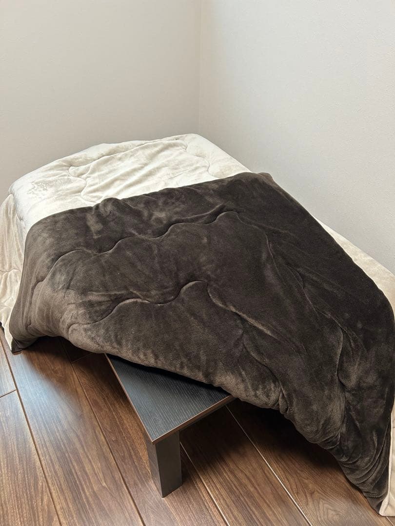 木製ブラウンブラックこたつ