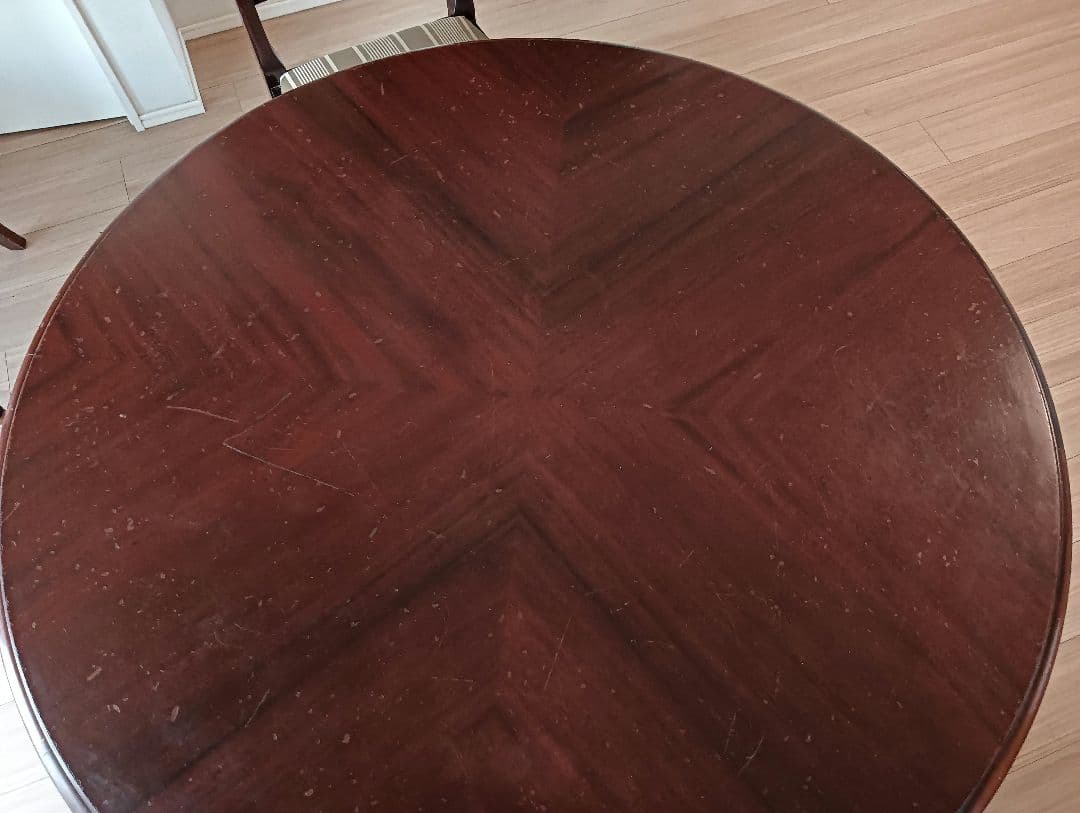 大塚家具ダイニングテーブル　 マホガニー 　クイーンアン