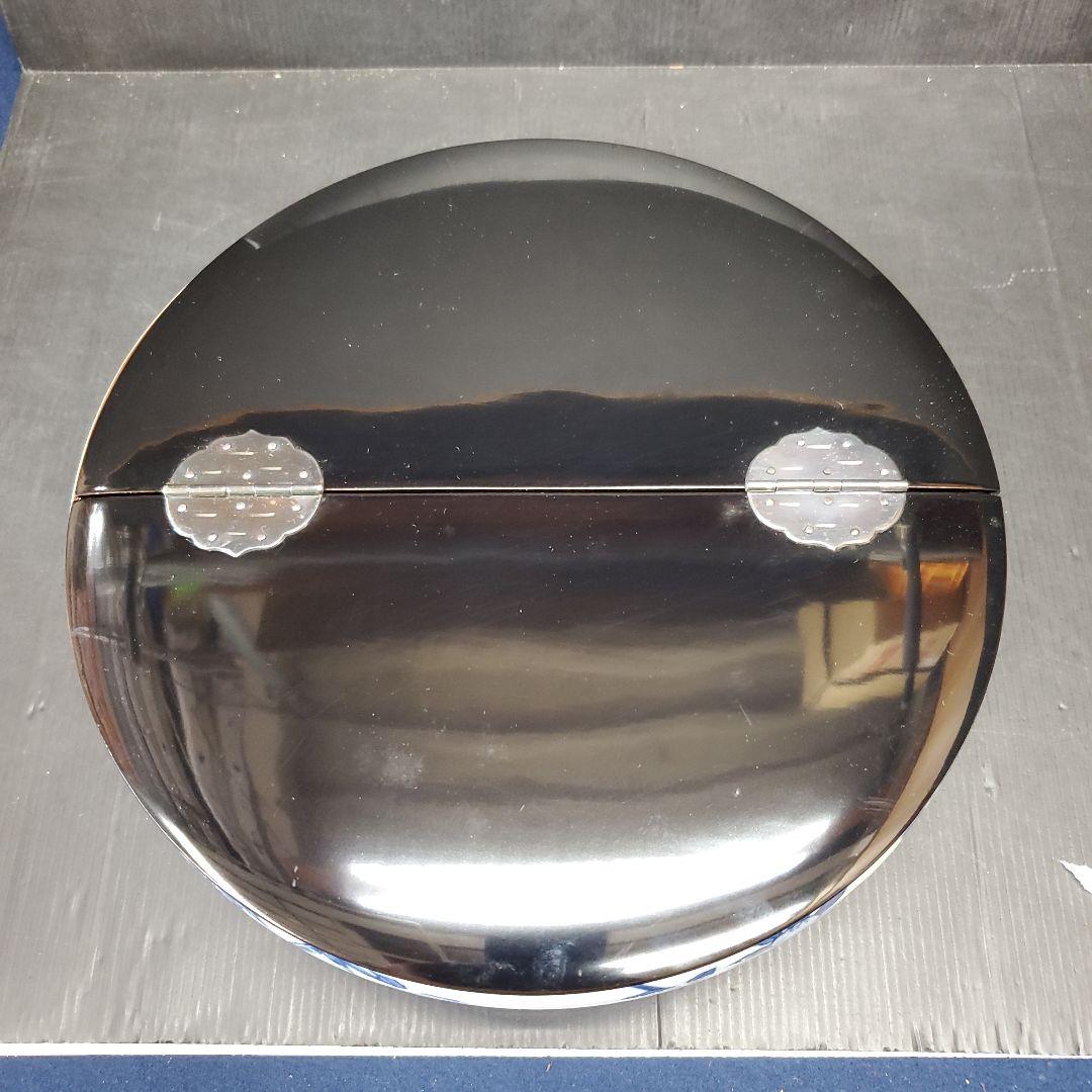 お値下げ　平安 手塚祥堂 染付 四仙花文 平水指 水指 茶道具 35