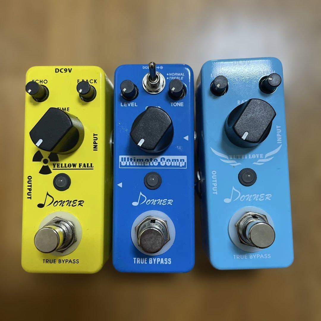 【まとめ売り】エフェクター、エフェクターボード、アダプター、パッチケーブル