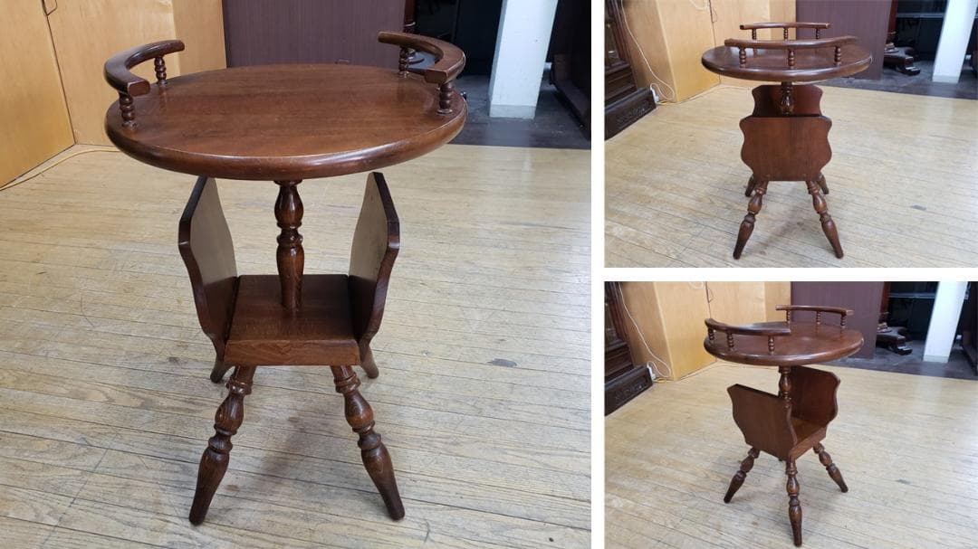 J36　飛騨産業　キツツキマーク　花台　サイドテーブル