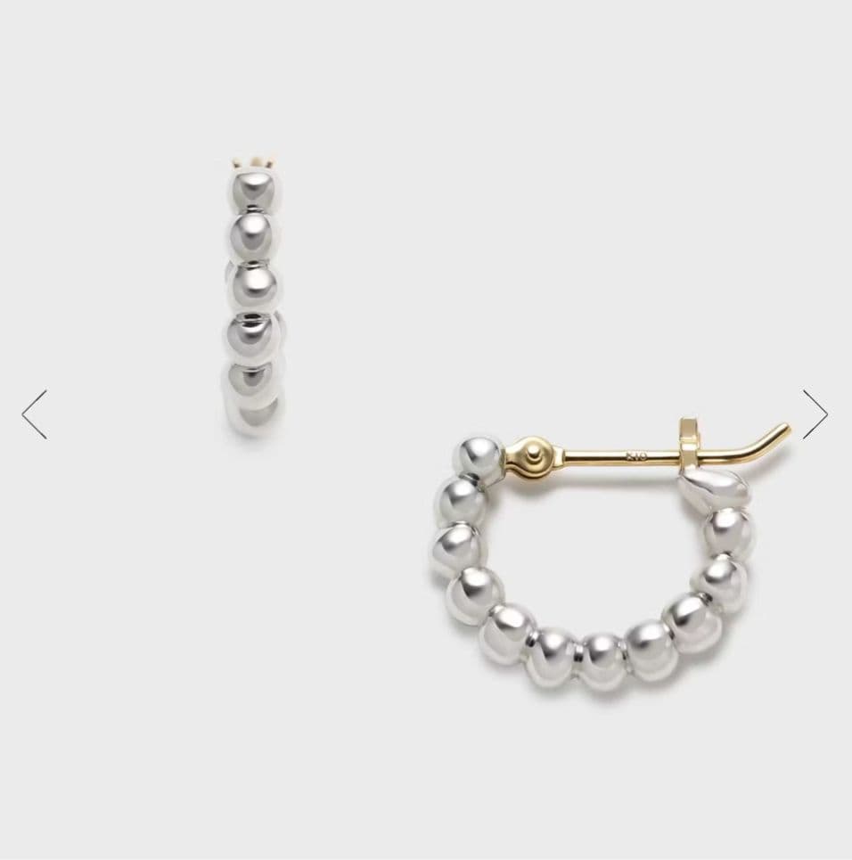 【ノジェス】シルバー／K10ピアス