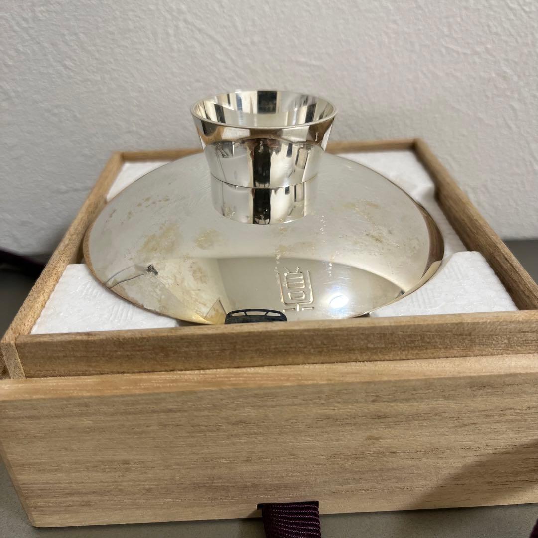 【純銀】66g 造幣局製 1000 刻印入り 銀杯 SILVER 銀盃