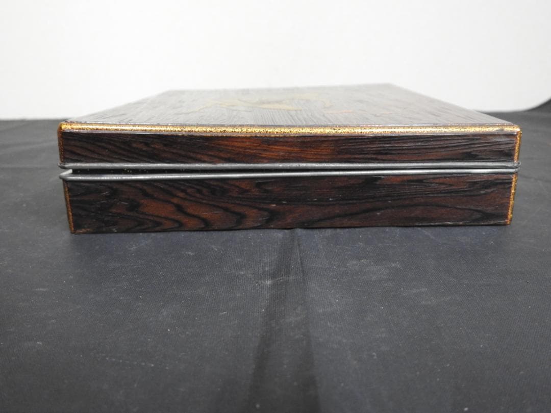 鹿蒔絵　硯箱　保存箱　４６４