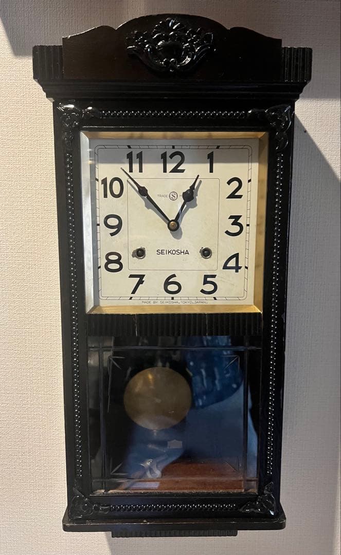 SEIKOSHA精工舎振り子時計ゼンマイ掛け時計柱時計古時計ボンボン時計
