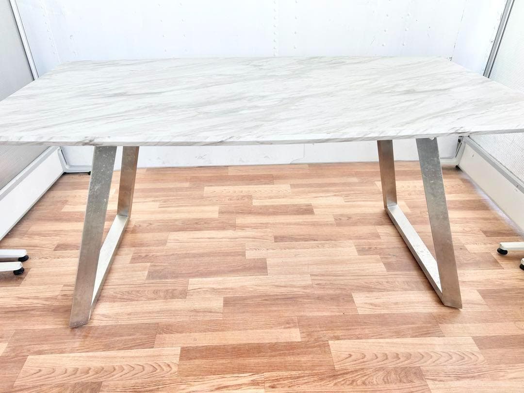 650 Why’d様ダイニングテーブル モダンデザイン シルバー