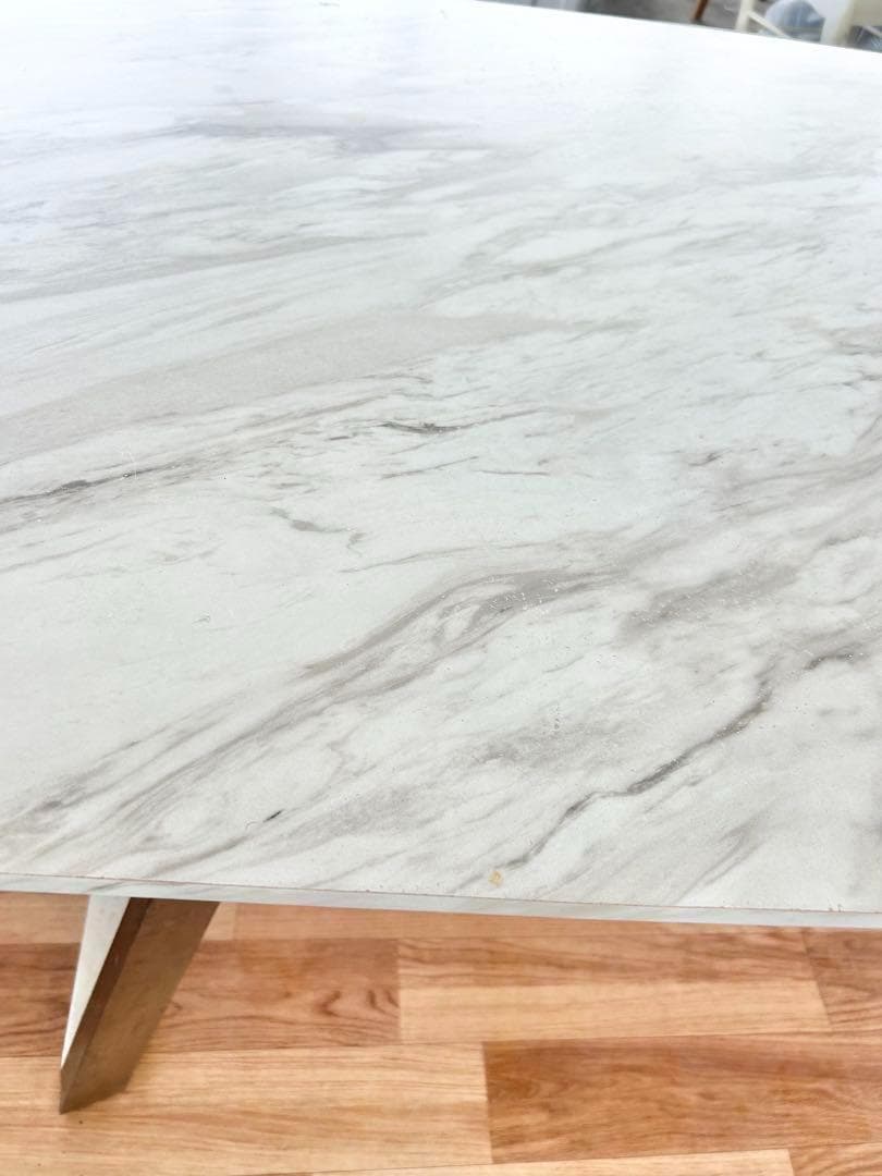 650 Why’d様ダイニングテーブル モダンデザイン シルバー